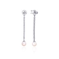 Orecchini Mabina Donna Orecchini In Argento E Zirconi in Argento Perla 563193 - 563193